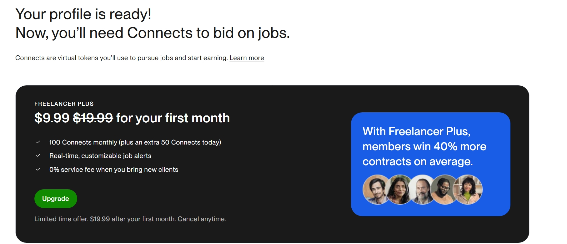 شرح موقع Upwork بعد التسجيل