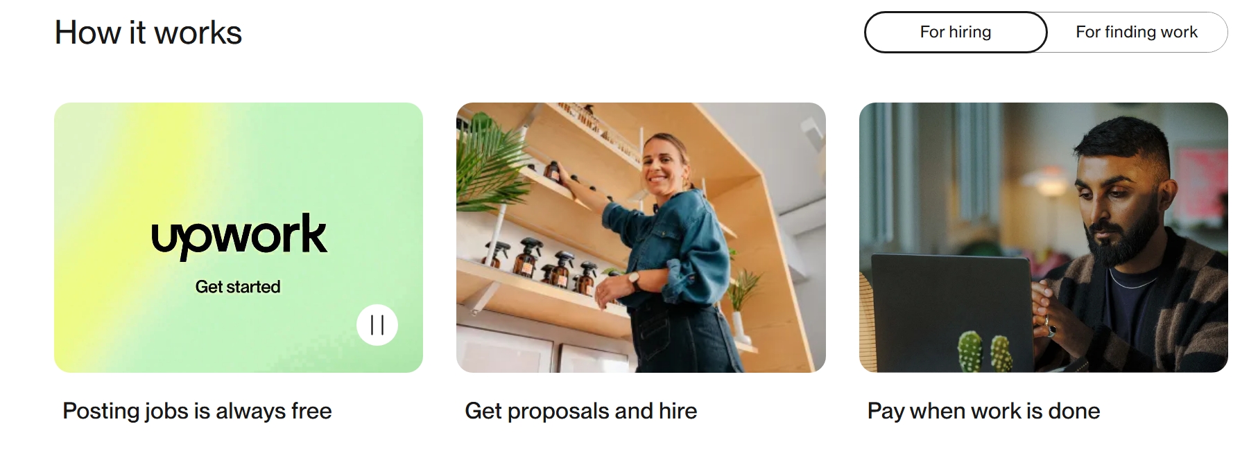 شرح واجهة موقع upwork