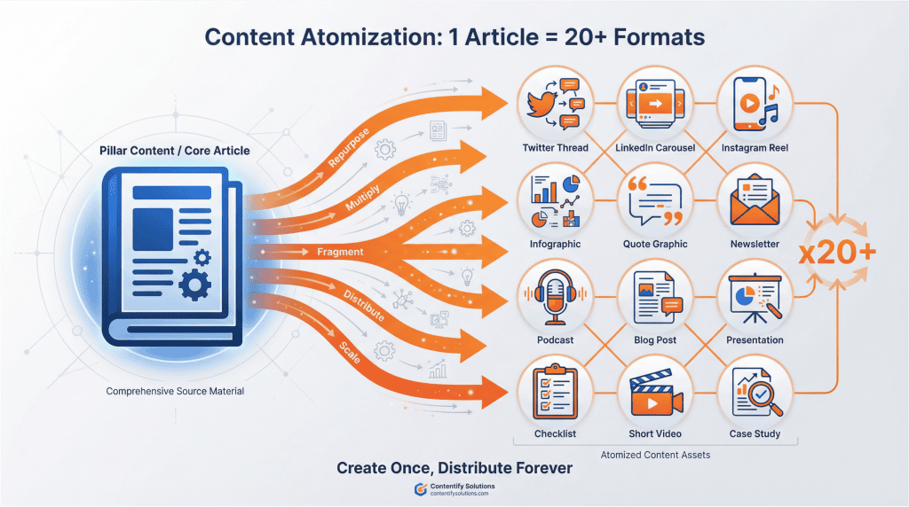 تجزئة المحتوى أو الـ Content Atomization
